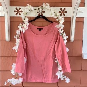 🌸 Banana Republic | Pink Quarter-length Top